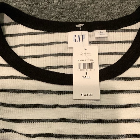 NWT GAP Striped Sleeveless Midi Dress - Picture 7 of 16